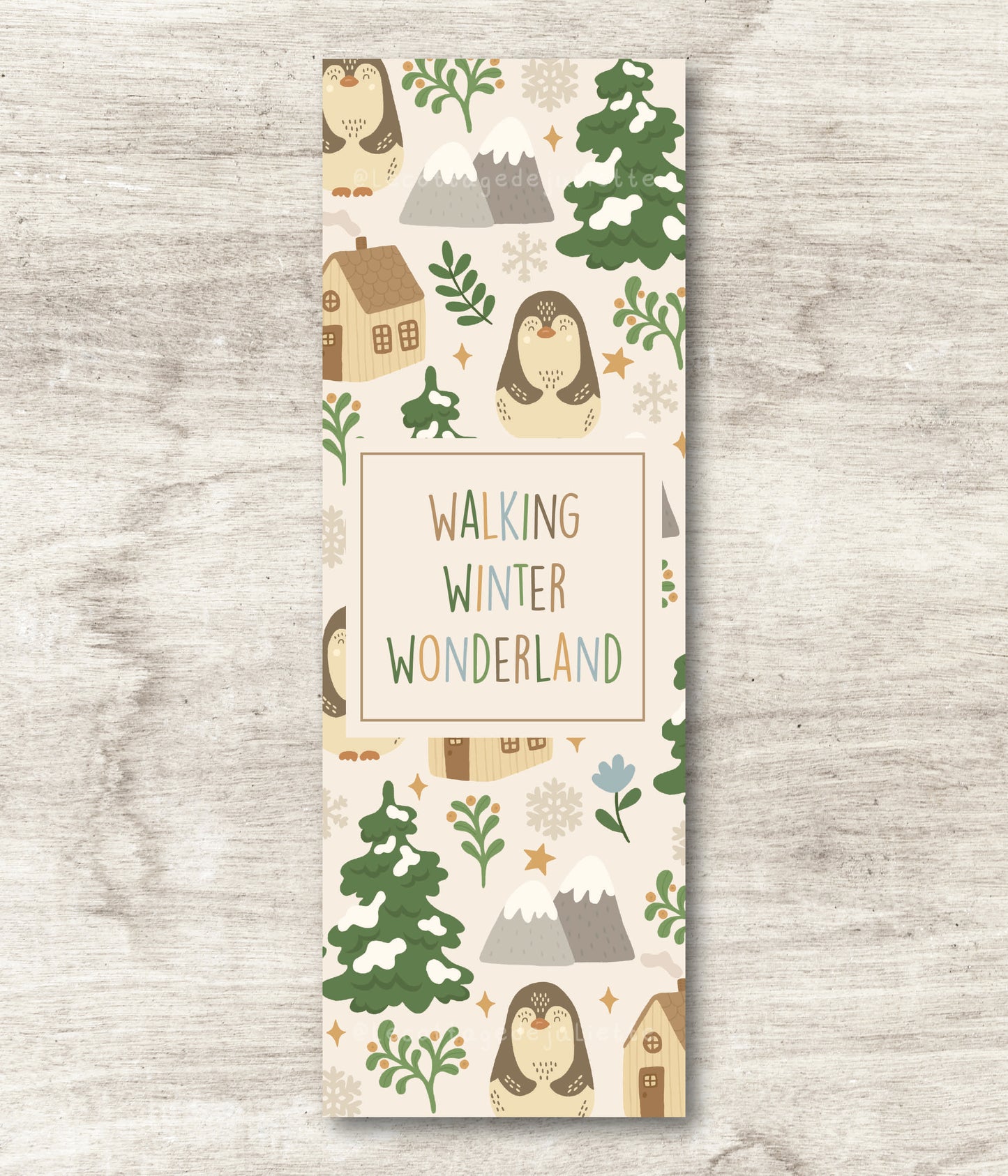 Marque-page "Walking Winter Wonderland"