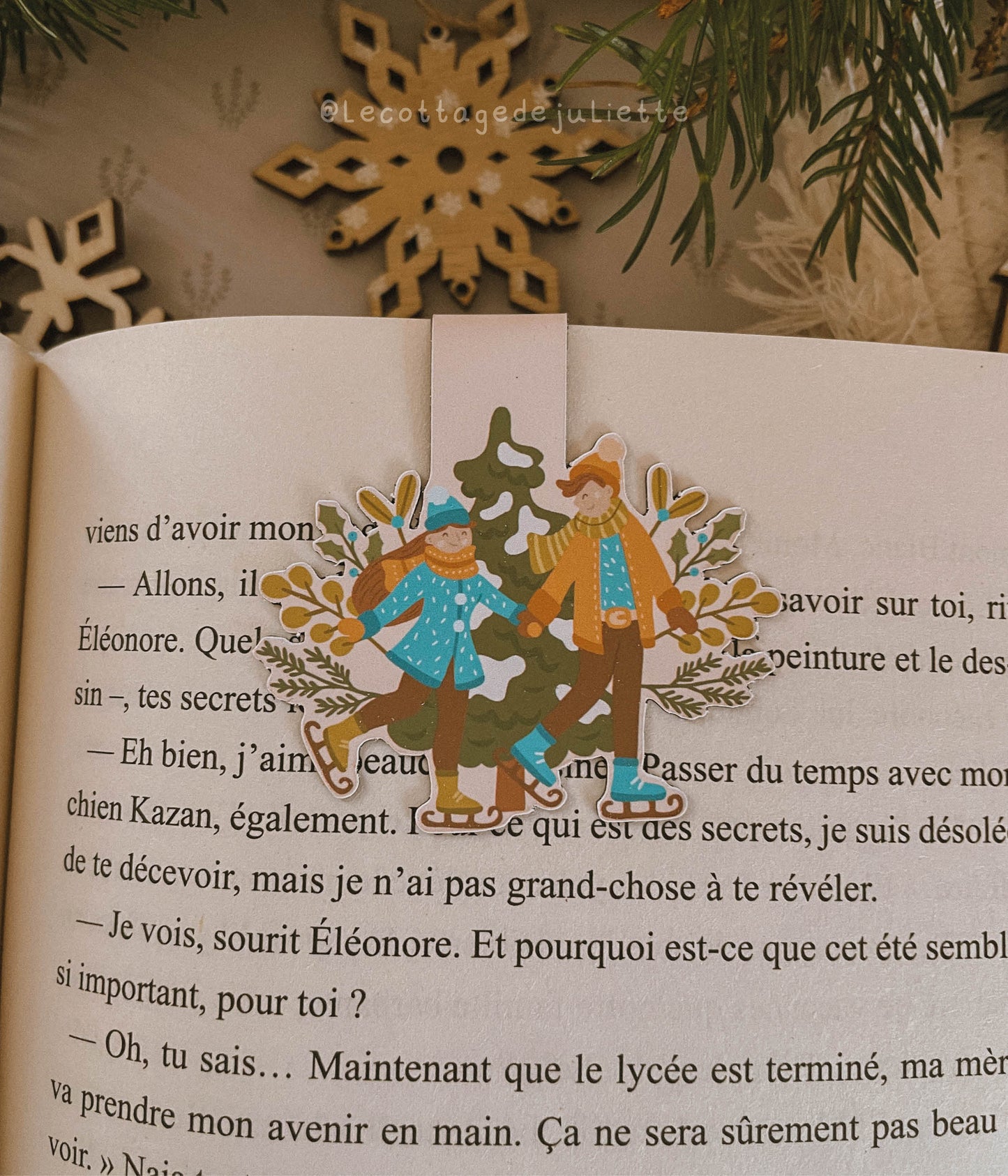 Marque-page magnétique "Winter lovers"