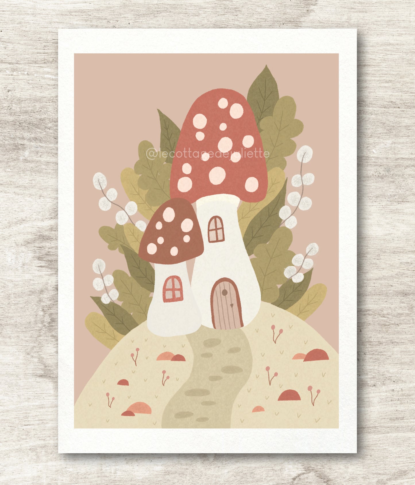 Illustration "Maison champignon"