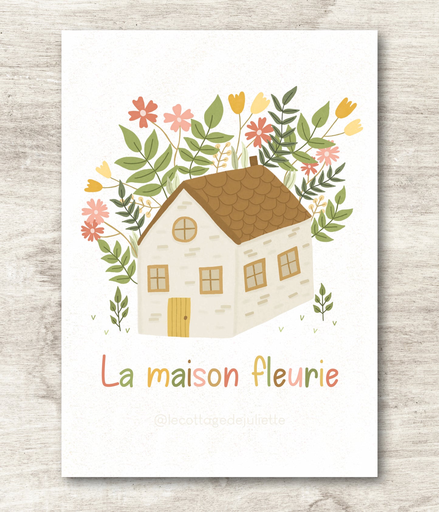 Illustration "La maison fleurie"