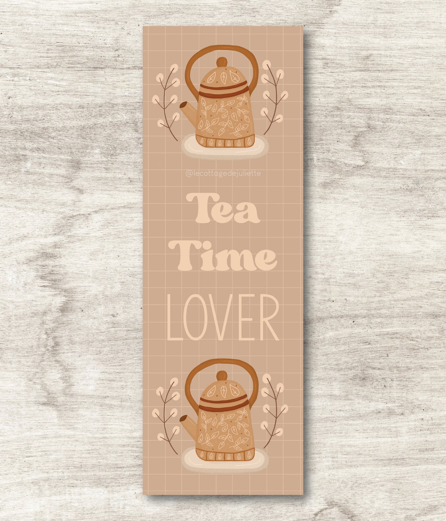 Marque page "Tea time lover"